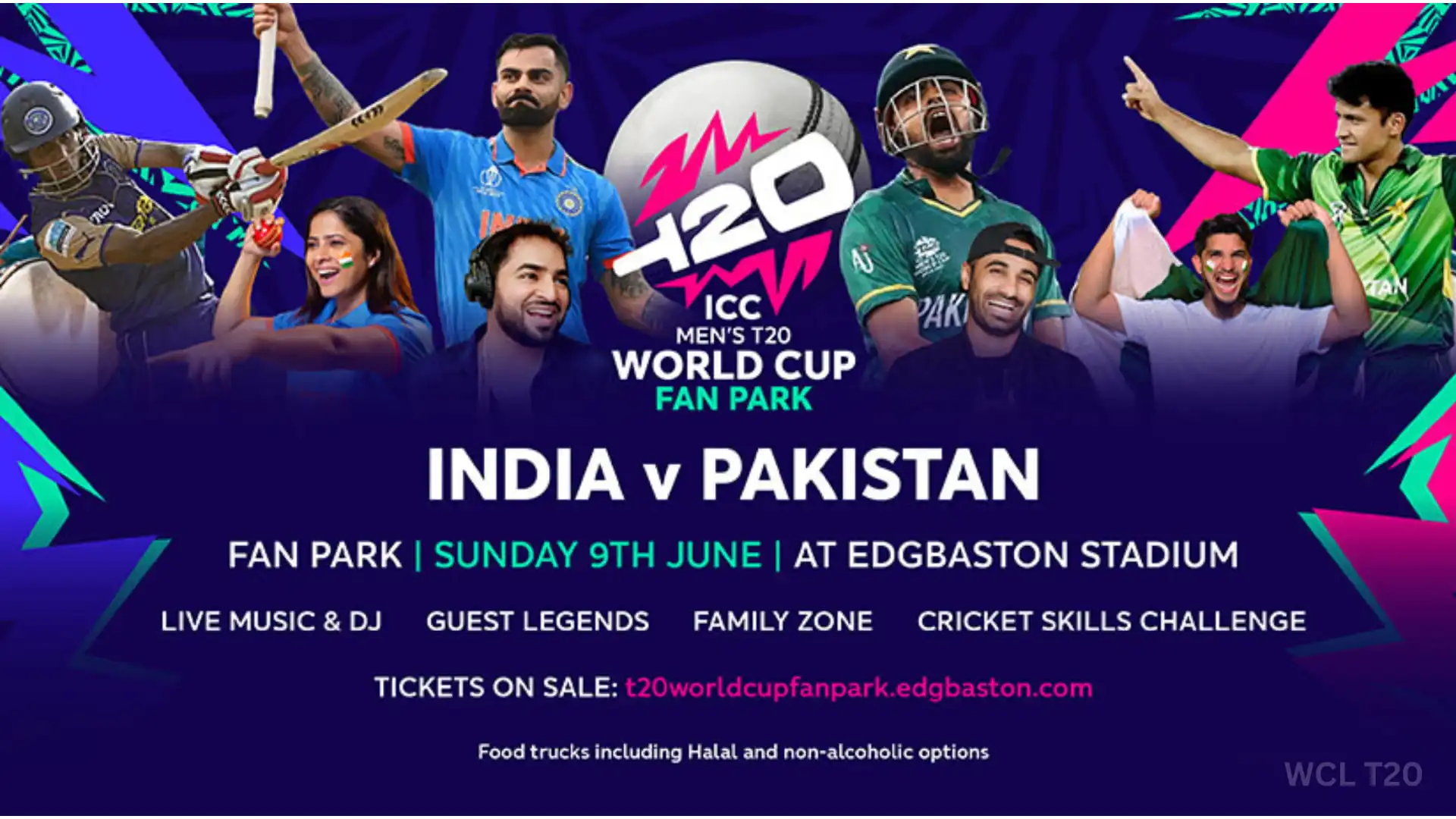 Edgbaston to Host Thrilling India vs Pakistan T20 World Cup Fan Park 1 Pak vs India Edgbaston Banner