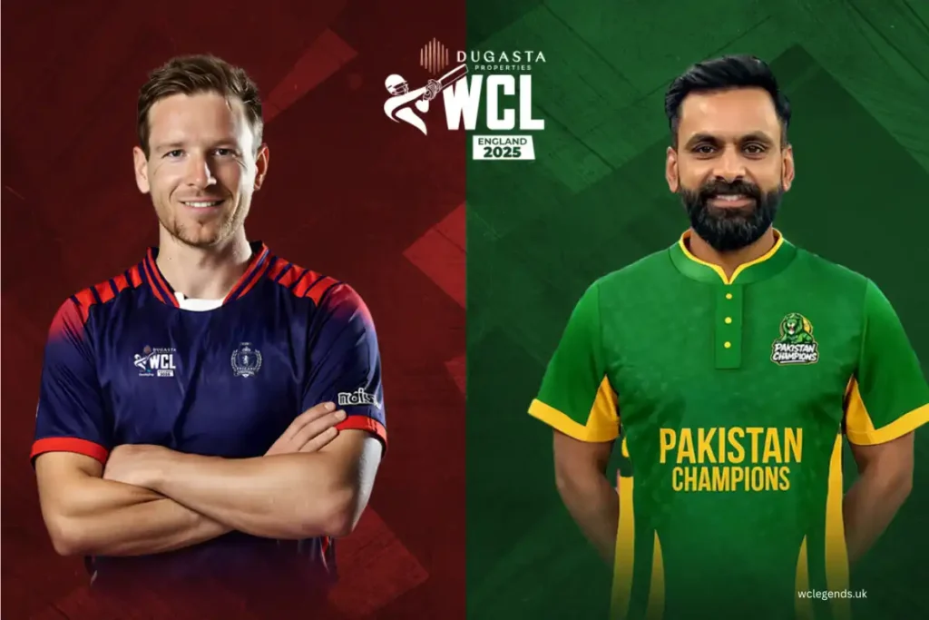 WCL Season 2 Starts with England vs Pakistan Legends Clash 4 Eoin Morgan vs Mohammad Hafeez