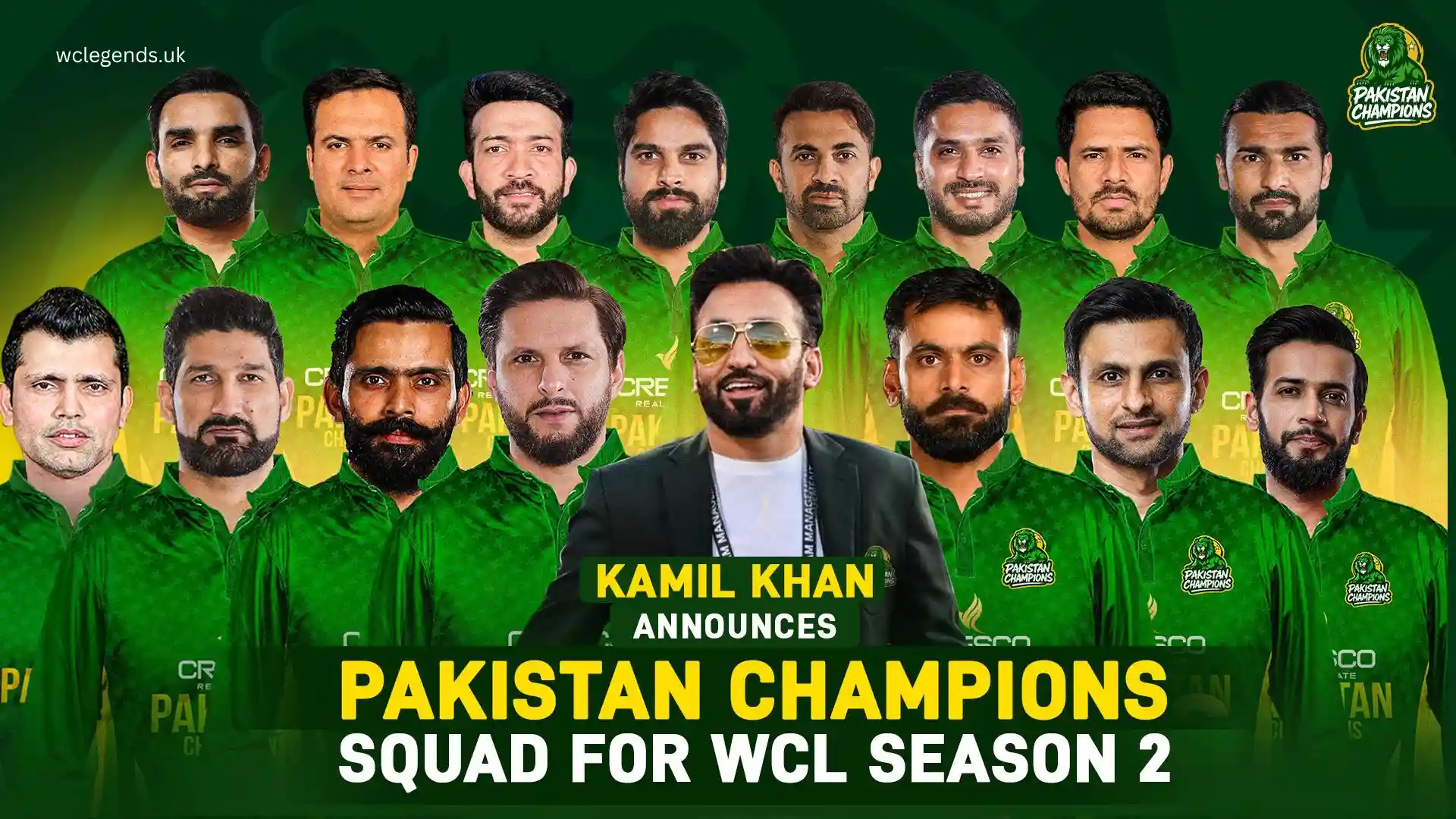 Pakistan Champions Squad for WCL 2025 Announced– Ready to Roar 1 Pakistan Champions Squad